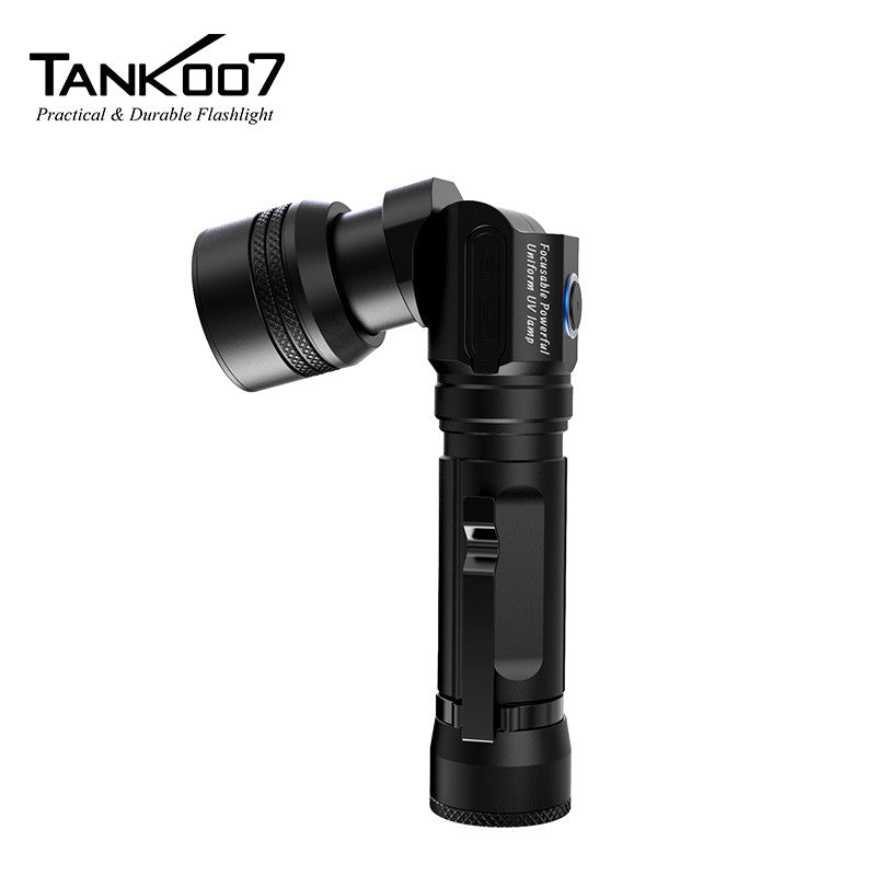 UVA70 365nm ultraviolet black light flashlight, professional-grade uniform ultraviolet light, suitable for industrial non-destructive testing and forensic examination.