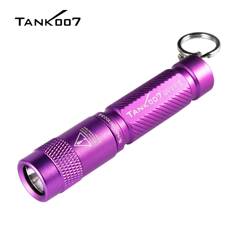 TANK007 UV01 Mini UV Flashlight 365nm Powered By 1*AAA battery for UV Anti-Counterfeit