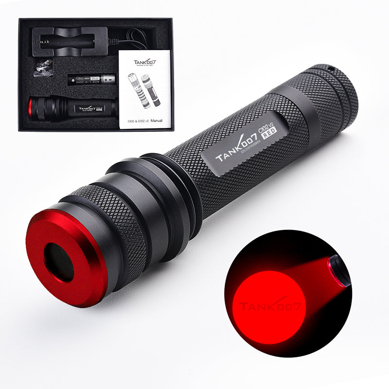 Tank007 CI02V2 Forensic 365nm uniform light CSI torchlight even blacklight torch 365 nm multi wavelength LED UV flashlight CI02V2 KIT PRO