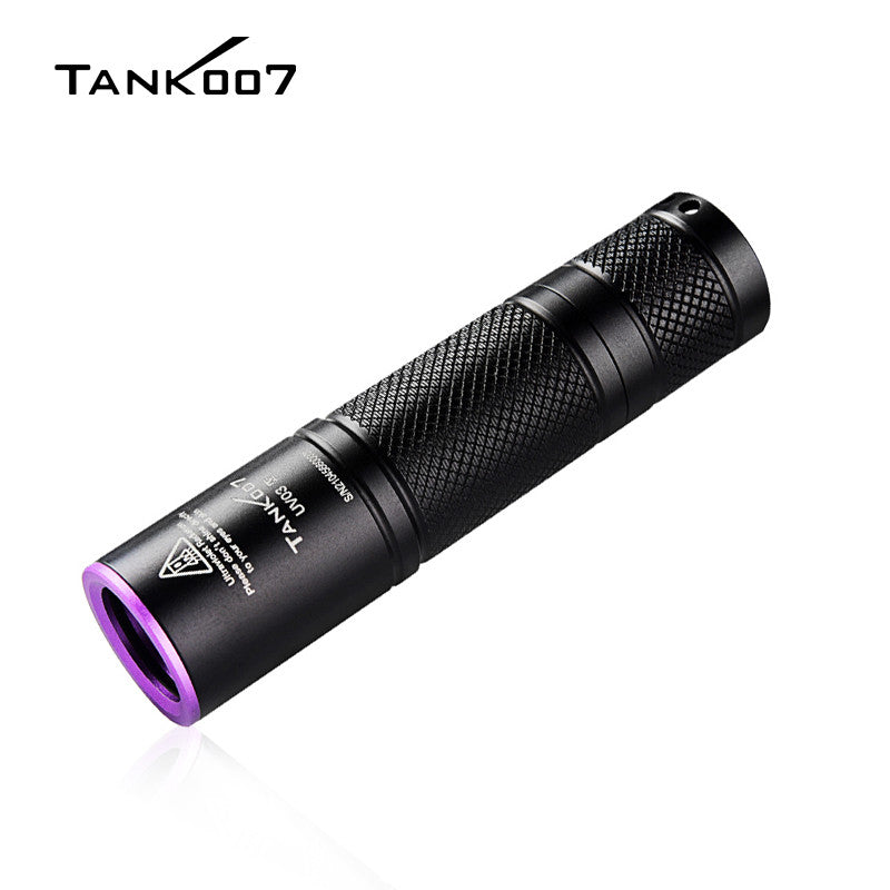 TANK007 UV03 365 nm Portable AAA Battery Powered UV Flashlight