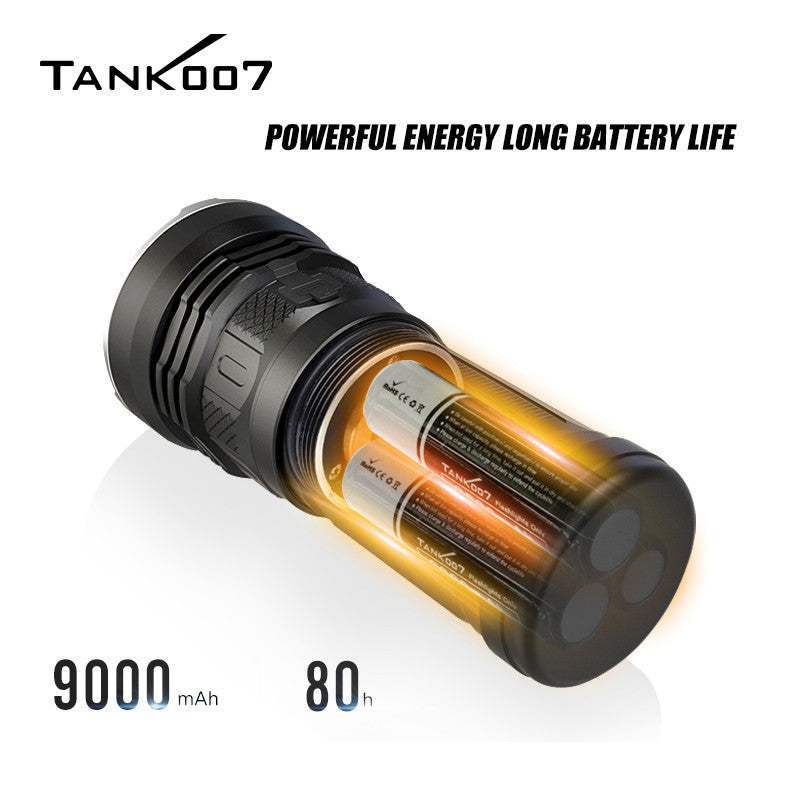 TANK007 KC11 Strong Brightness outdoor search flashlight super bright multi-function flashlight