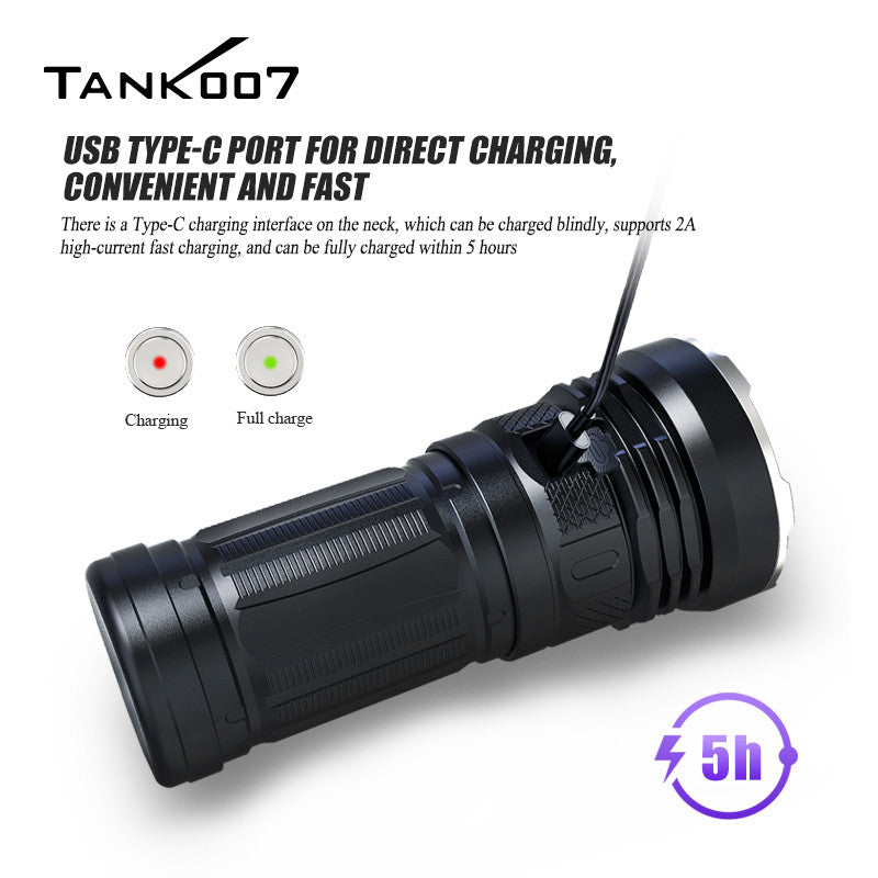 TANK007 KC11 Strong Brightness outdoor search flashlight super bright multi-function flashlight