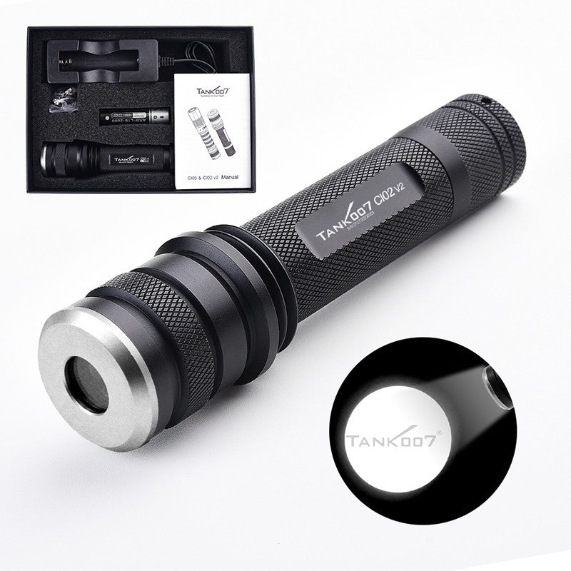 Tank007 CI02V2 Forensic 365nm uniform light CSI torchlight even blacklight torch 365 nm multi wavelength LED UV flashlight CI02V2 KIT PRO