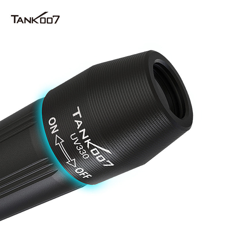 Tank007 UV330 mini finger black light portable fluorescent blacklight small curing led uv ultraviolet lamp