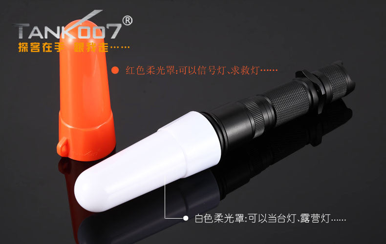 TANK007 T6 Strong Light LED Flashlight High Performance Flashlight Multi-Purpose Flashlight Outdoor Portable LED Flashlight PT10