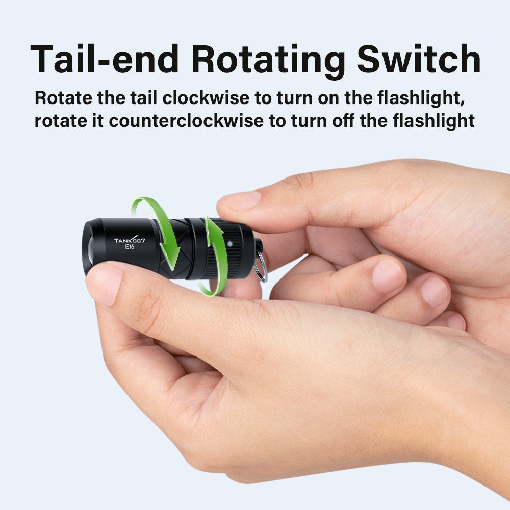 Magnetic mini zoomable flashlight E16