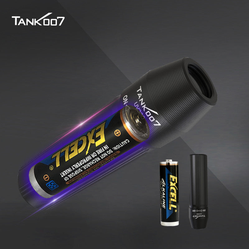 Tank007 UV330 mini finger black light portable fluorescent blacklight small curing led uv ultraviolet lamp