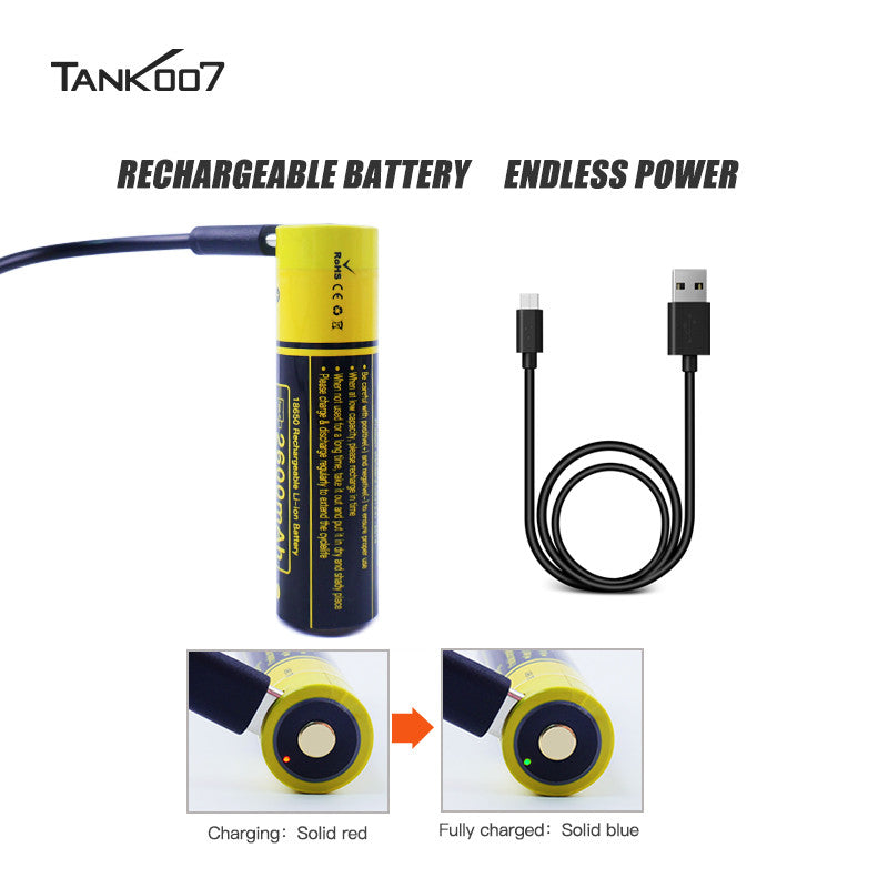 Tank007 K9-A5 USB 365nm UV torch ultraviolet blacklight flashlight