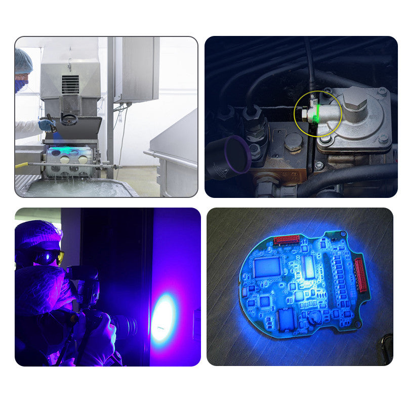 TANK007 UVC31 NDT 365nm UV flashlight non destructive testing LED Black Light Portable Inspection UV Torchlight