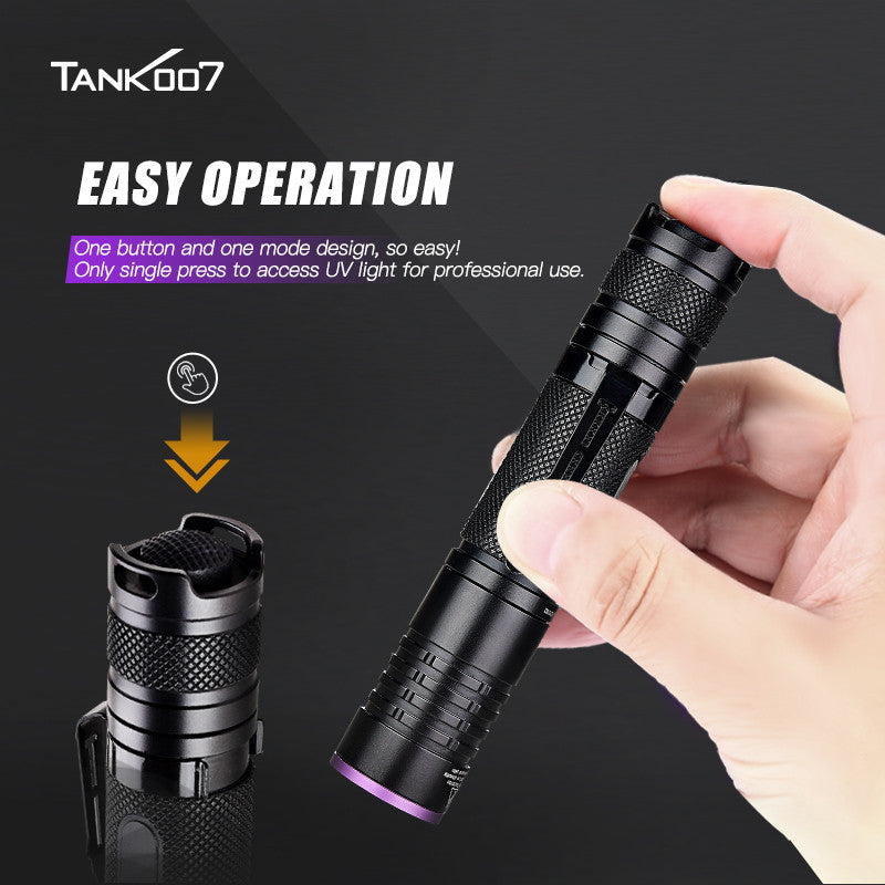 Tank007 K9-A5 USB 365nm UV torch ultraviolet blacklight flashlight