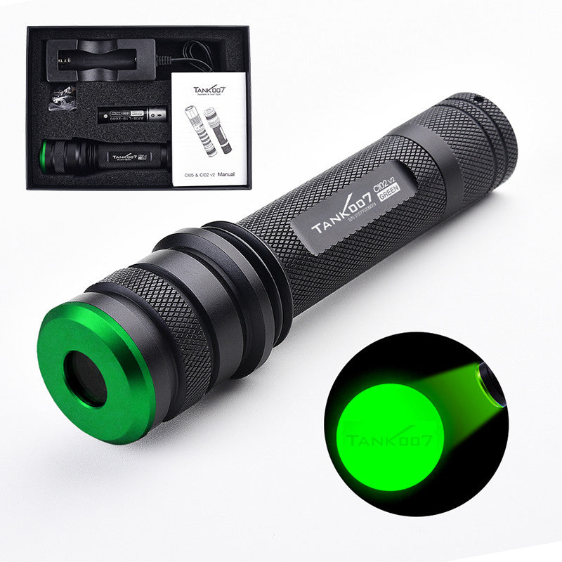 Tank007 CI02V2 Forensic 365nm uniform light CSI torchlight even blacklight torch 365 nm multi wavelength LED UV flashlight CI02V2 KIT PRO