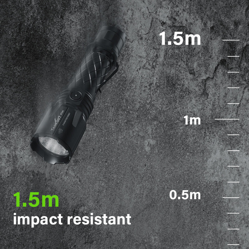 TANK007 new PT41 patrol security dual-use strong light flashlight LED three-switch high-brightness lighting flashlight