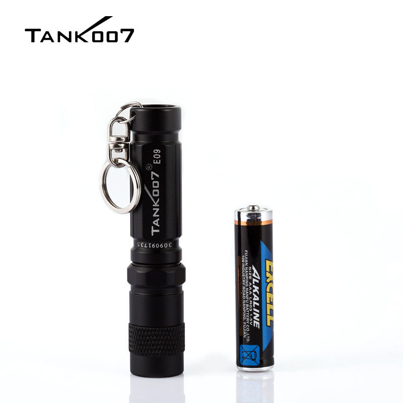 Mini portable gift led keychain flashlight led torch AAA battery TANK007 E09