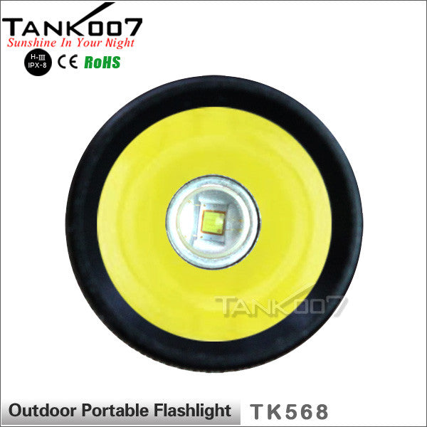 TANK007 TK568 LED flashlight 130lumens torch torches with lanyard O-ring Silicon cap