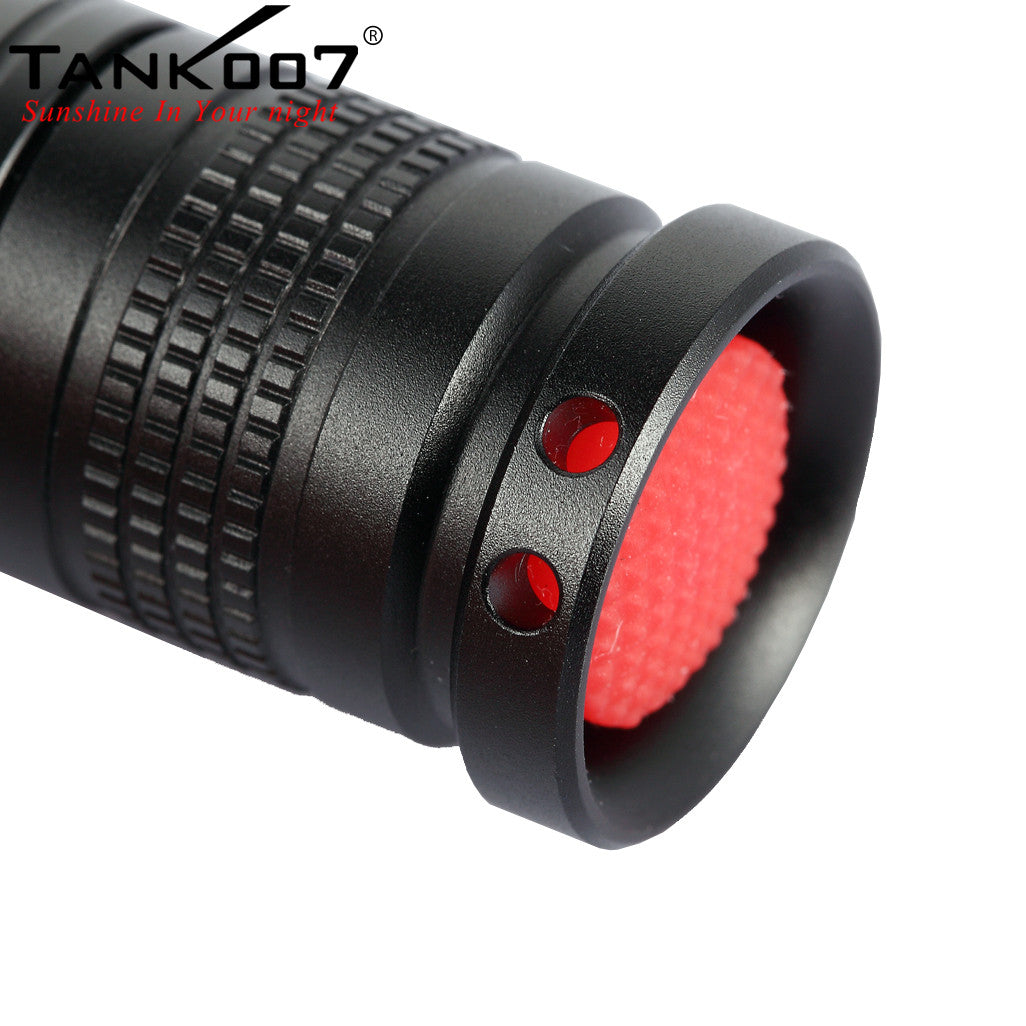 TANK007 TK568 LED Antique Gemstone Jewel Jade Flashlight Torch Yellow Light