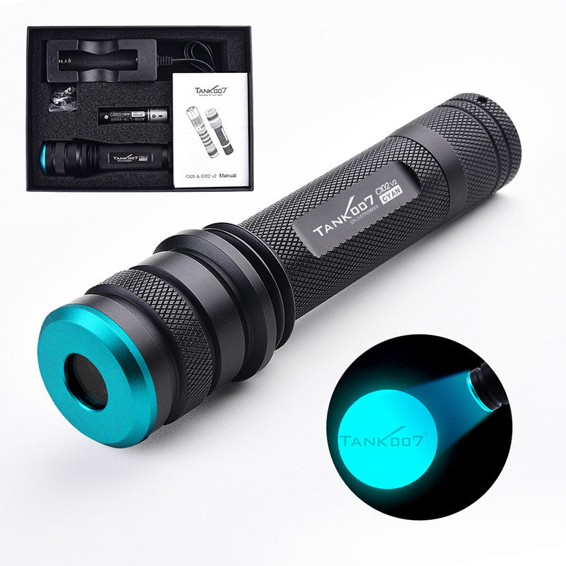 CI02V2 KIT PRO（includes two sets of batteries） Forensic 365nm uniform light CSI torchlight even blacklight torch 365 nm multi wavelength LED UV flashlight