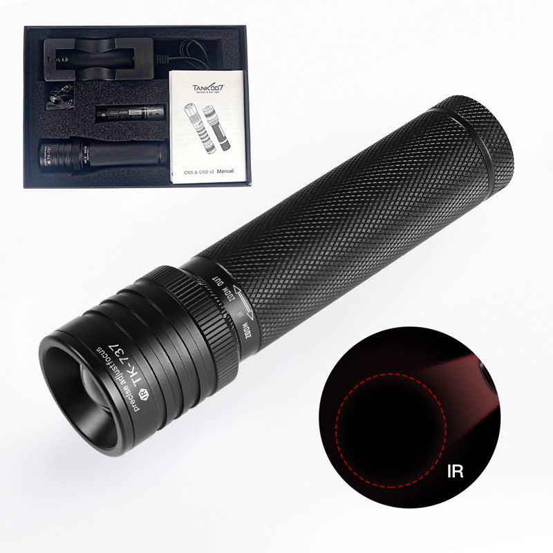 Tank007 CI02V2 Forensic 365nm uniform light CSI torchlight even blacklight torch 365 nm multi wavelength LED UV flashlight CI02V2 KIT PRO