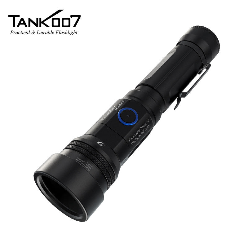 UVA70 365nm ultraviolet black light flashlight, professional-grade uniform ultraviolet light, suitable for industrial non-destructive testing and forensic examination.