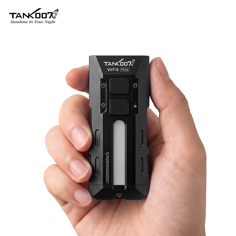 TANK007 WF4 PLUS Edc Flat Flashlight Pocket RGB Light with IR for Outdoor Hiking Hat Magnetic Tiny Mini Torch Light Rechargeable