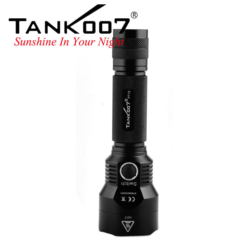 PT12 High Power Flashlight 800LM 5W LED with Defense Tail