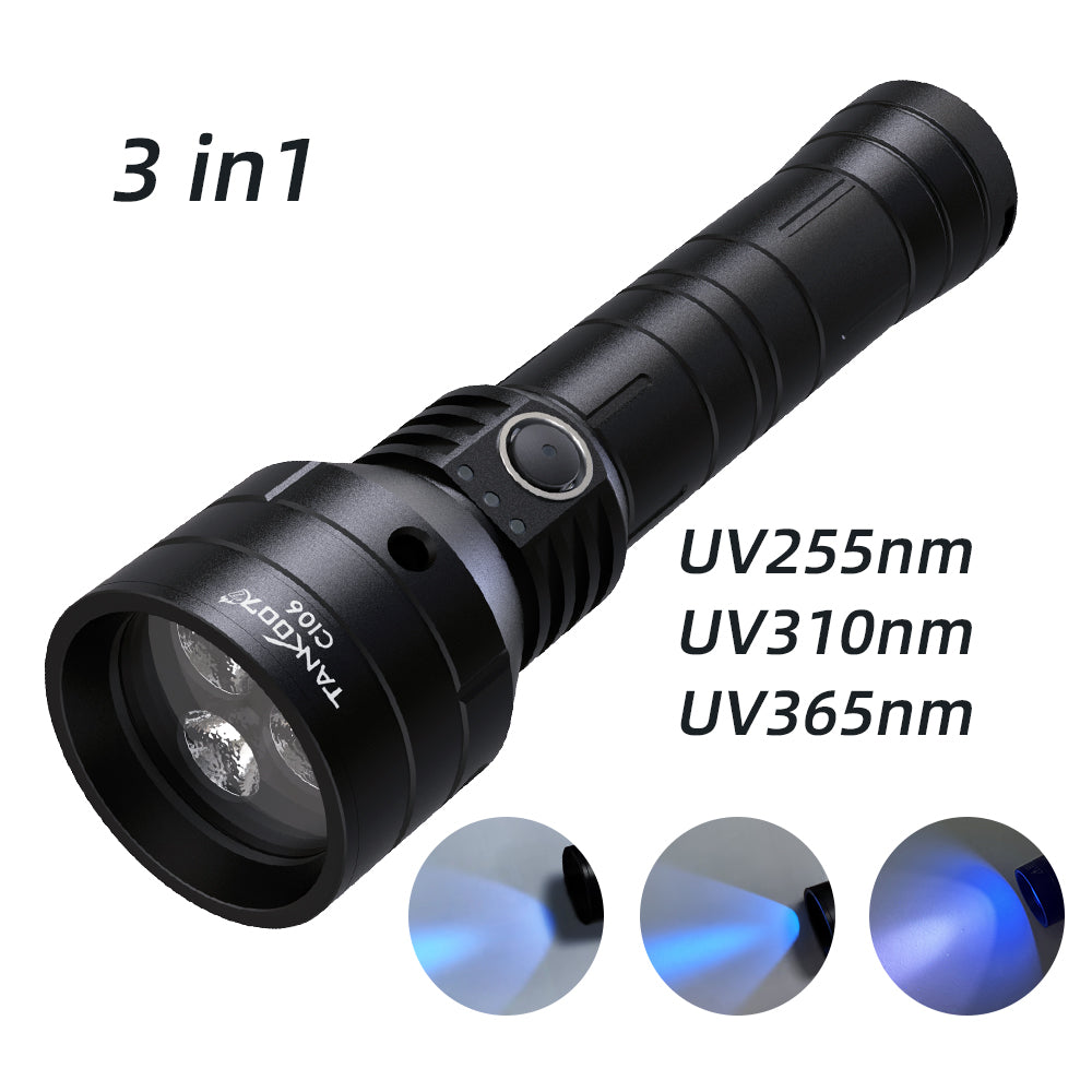 CI06 High Power Inspection Light Forensic Evidence Collection Torch Light Linterna 3 in 1 Forensic Kits Flashlight