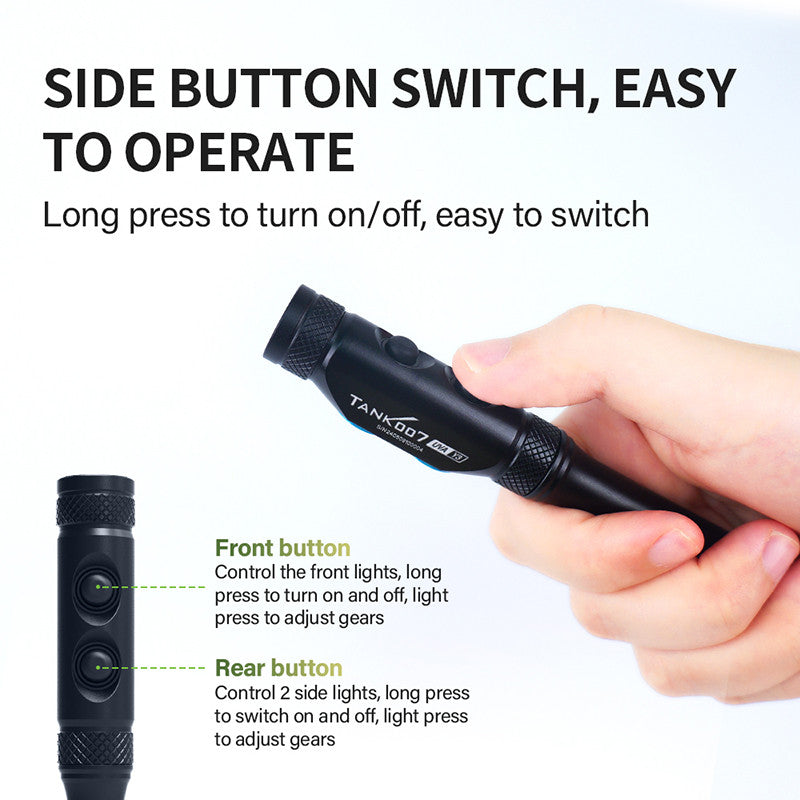 UVAY3 three-light flashlight white light, red light and ultraviolet light three-in-one flashlight