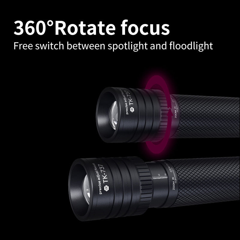 TK737 IR version flashlight for outdoor patrol and animal discovery