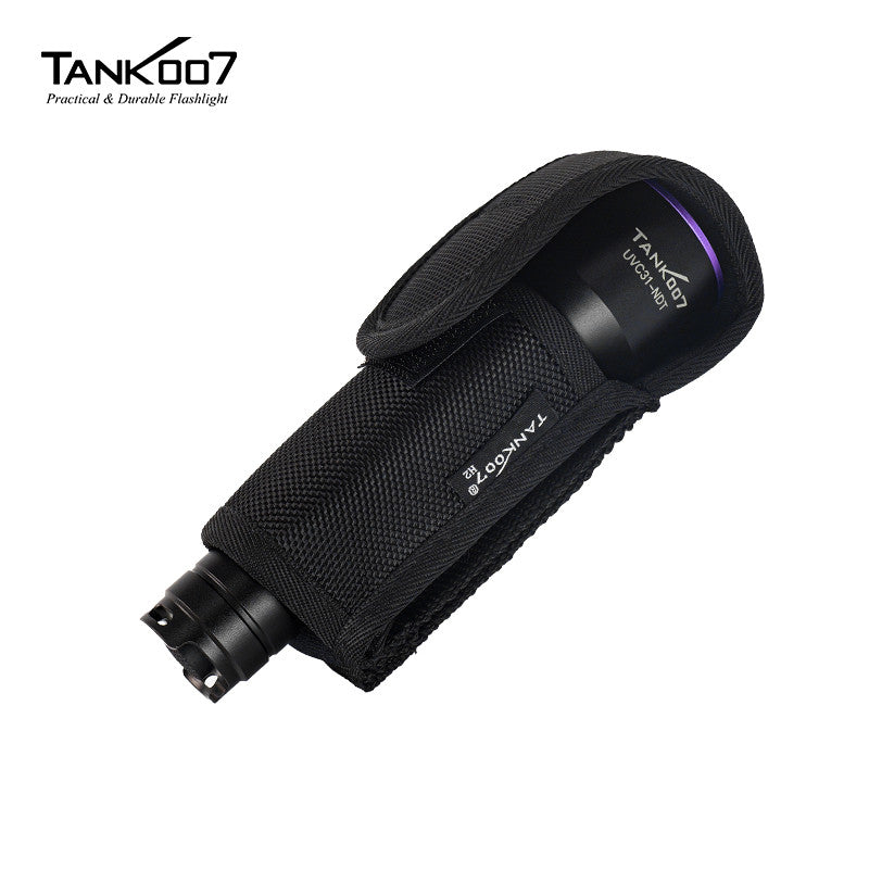TANK007 NEW High Quality Rubber Nylon LED Flashlight Holster Pouch Torch Holder