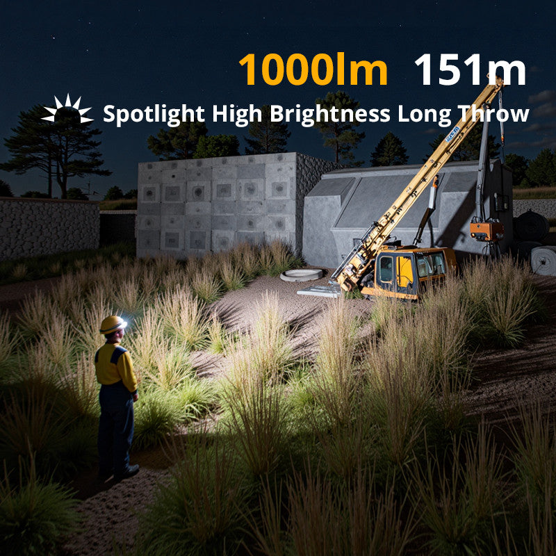 H21 Magnetic Dual Lamp Portable Outdoor Headlamp