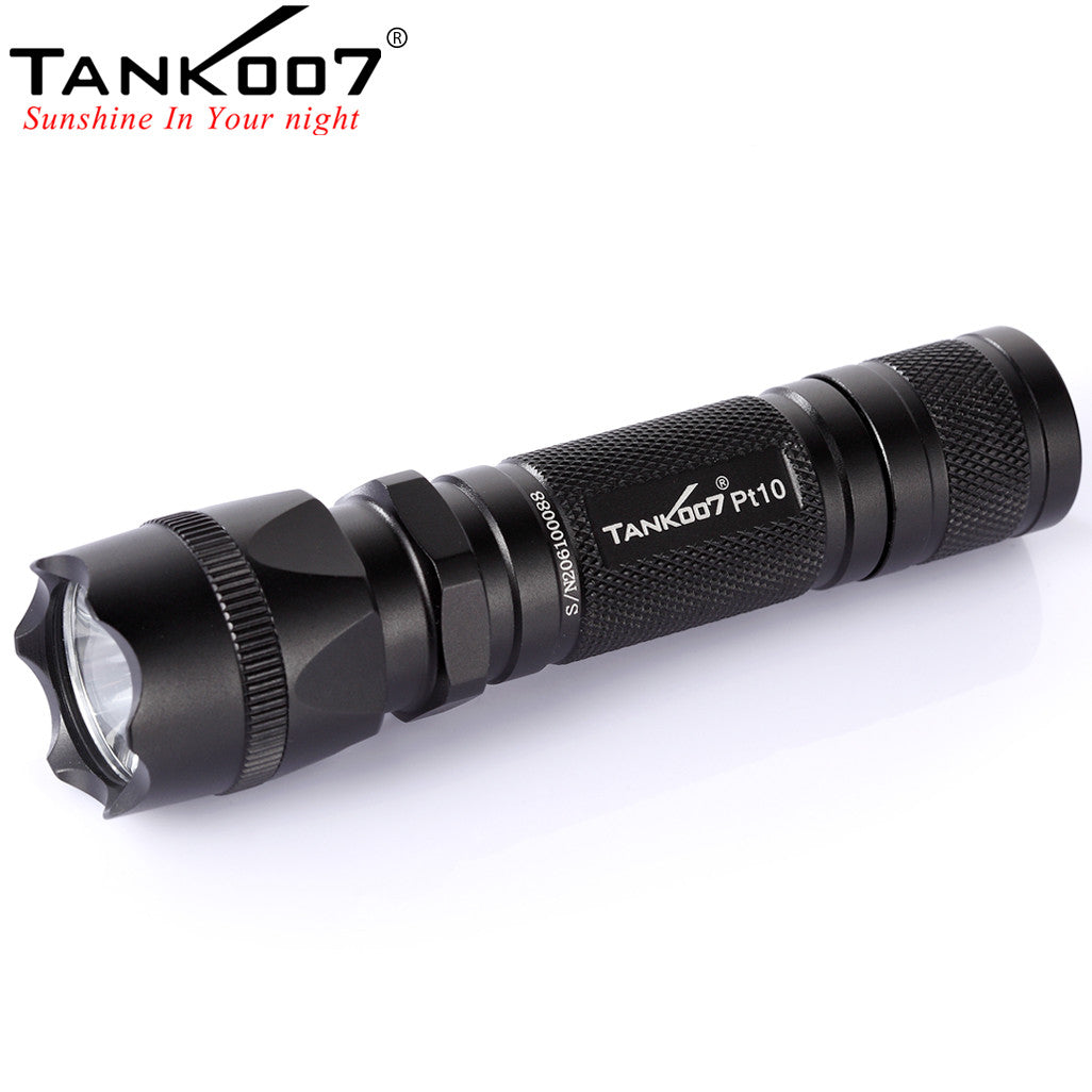 TANK007 T6 Strong Light LED Flashlight High Performance Flashlight Multi-Purpose Flashlight Outdoor Portable LED Flashlight PT10