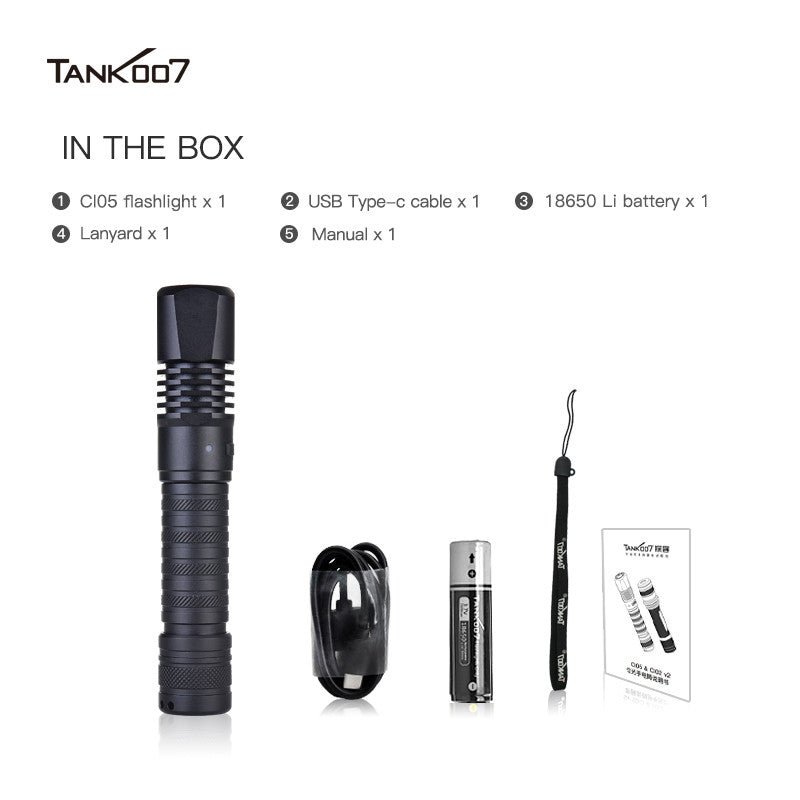 Tank007 CI05 USB rechargeable forensic 365nm uniform lamp CSI torchlight even blacklight 365 nm LED light uv flashlight torch
