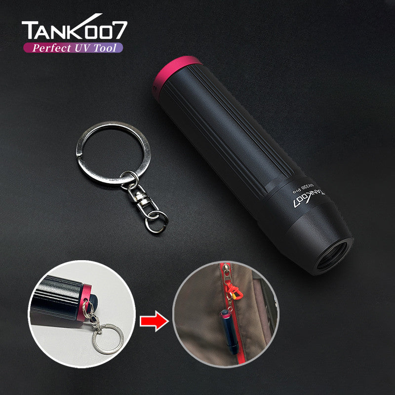 Tank007 UV330 Pro Mini Flashlight Keychain Waterproof Portable Edc UV Flashlight