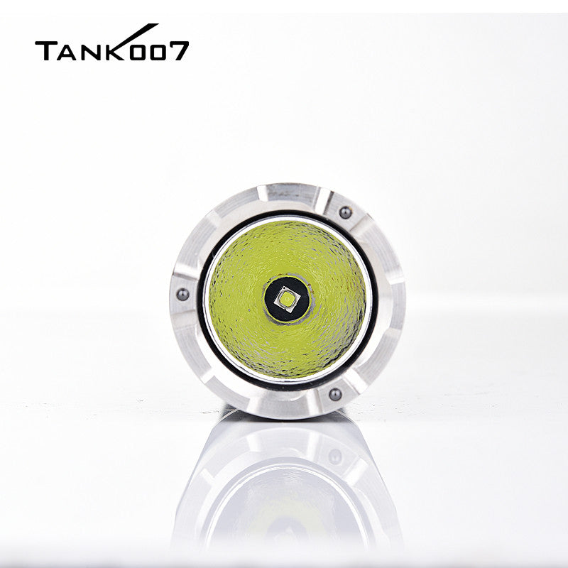 TANK007 PC11B high performance rechargeable flashlight adopts scientific design, which is very suitable for outdoor camping and searching