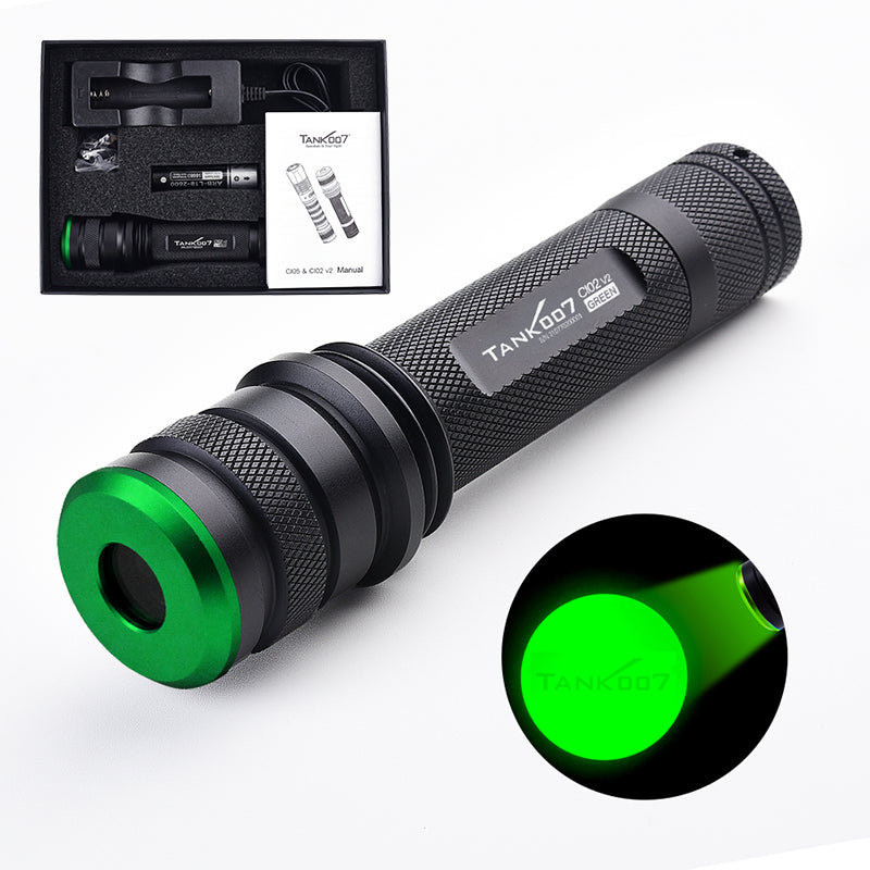 Tank007 CI02V2 Forensic 365nm uniform light CSI torchlight even blacklight torch 365 nm multi wavelength LED UV flashlight CI02V2 KIT PRO