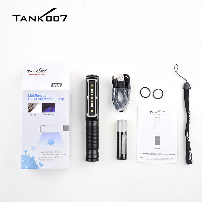 Tank007 UV300 USB 265nm Korea UVC LED sterilizer hand held uv sterilizing disinfection lamps germicidal light handheld led uvc lamp