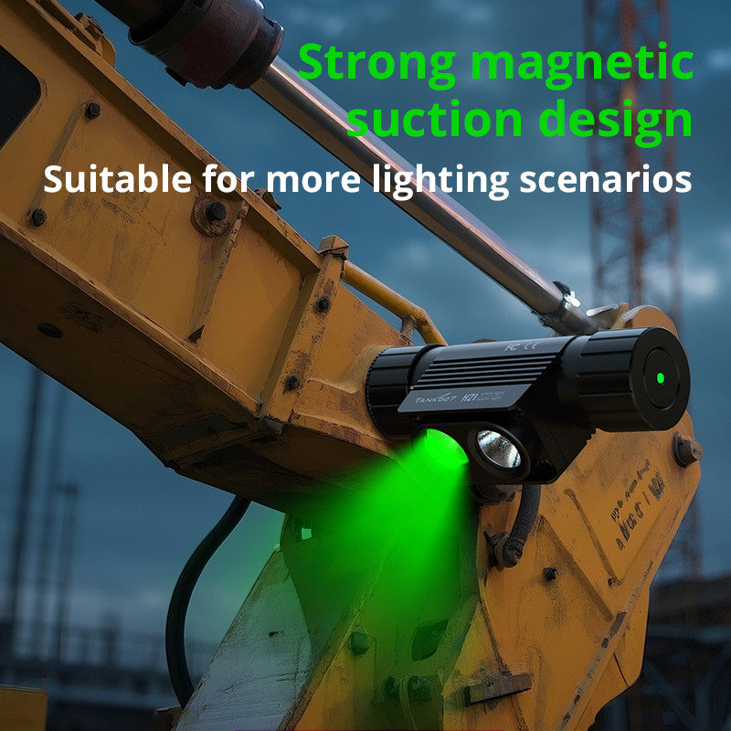 H21G uniform green light double lamp headlight high power outdoor mountaineering