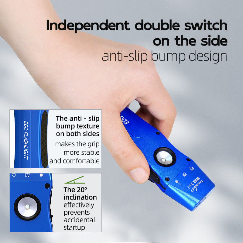 WF02L Portable multi-function flashlight New 3-in-1 magnetic UV green laser ultra-thin strong light flashlight