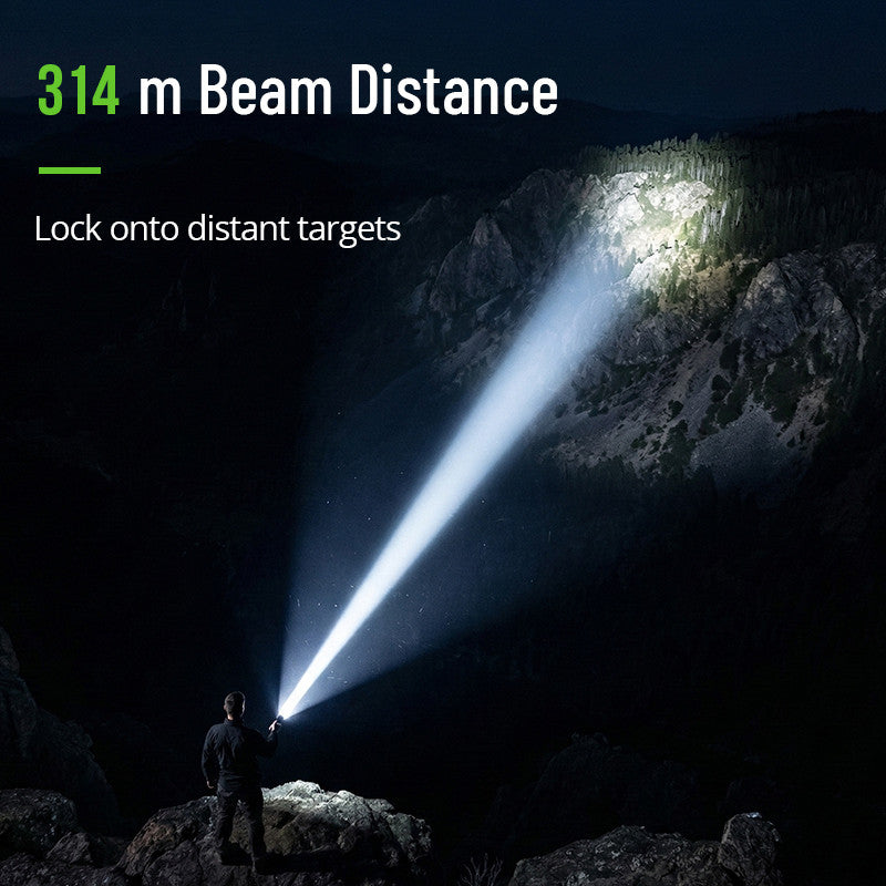 KC35 Waterproof Tactical Flashlight Rechargeable High Power 5000lm Outdoor Linternas Bright Self Defense Torch Light