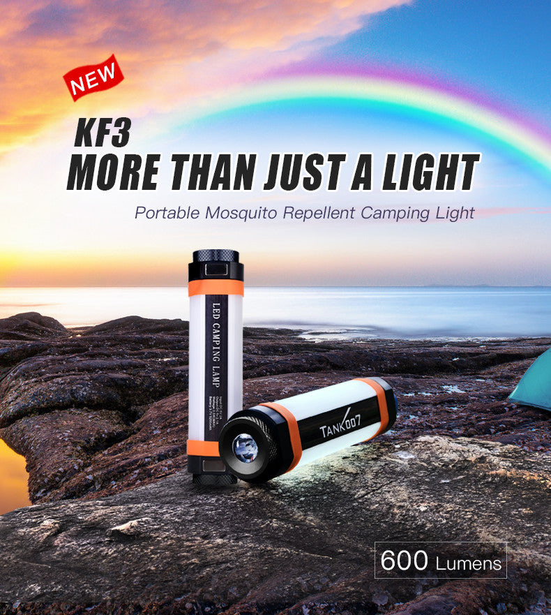 Tank007 KF3 USB rechargeable outdoor light flashlight electric trap killing repellent insect LED electronic mosquito killer lamp