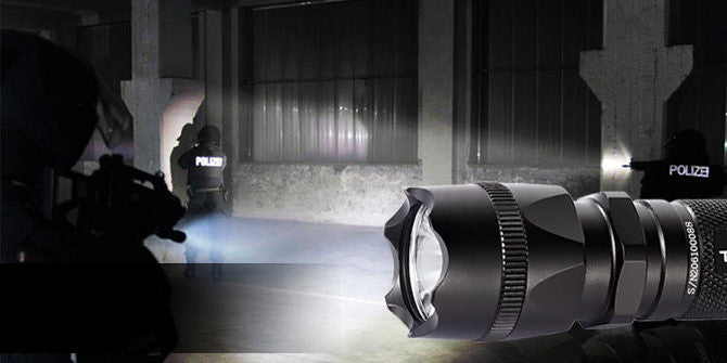 TANK007 T6 Strong Light LED Flashlight High Performance Flashlight Multi-Purpose Flashlight Outdoor Portable LED Flashlight PT10