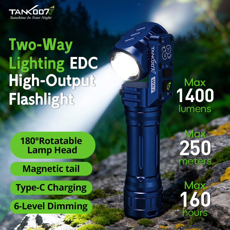 WK1 Two-Way Rotating Magnetic EDC Flashlight [TLF-EDITION 2026]