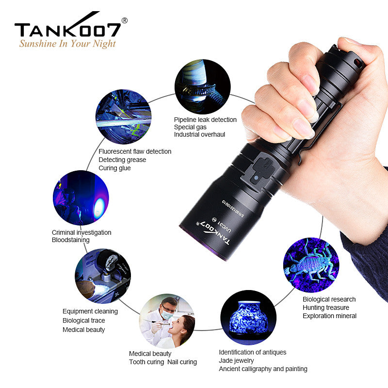CSI NDT forensics uv flashlight