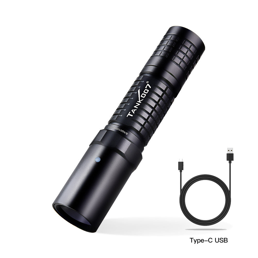 Tank007 UV-L03C NDT forensic rechargeable 365 nm ultraviolet blacklight torch ultra violet black flash light led 365nm uv flashlight
